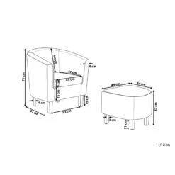 Beliani Cocktailstoel HOLDEN - Groen Polyester 8 Beliani Cocktailstoel HOLDEN - Groen Polyester -Woonmeubelwinkel 00019541285e4a35b0061cdbae70a4d7