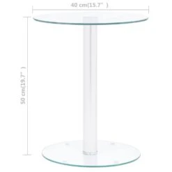 VidaXL Salontafel 40 Cm Gehard Glas Transparant -Woonmeubelwinkel 0167ca7087514904aa7201353bef2829