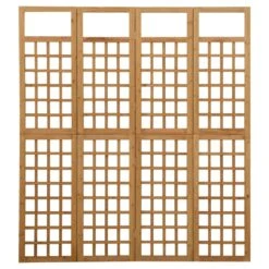 VidaXL Kamerscherm/trellis Met 4 Panelen161x180 Cm Massief Vurenhout -Woonmeubelwinkel 027f31c1dfe640f7a432be60ddde6de4