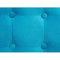 Beliani Poef TAMPA - Blauw Fluweel -Woonmeubelwinkel 02c741828d364203857614b9e21462c4