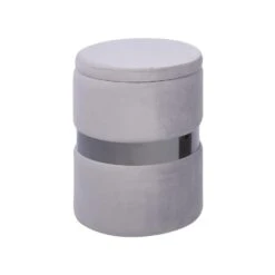 Beliani Poef DORIS - Grijs Fluweel 9 Beliani Poef DORIS - Grijs Fluweel -Woonmeubelwinkel 0a4f16ddbf474fbda64ef9275f8f2ca3