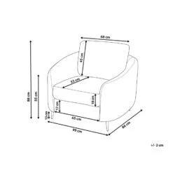 Beliani Fauteuil TROSA - Groen Polyester -Woonmeubelwinkel 0aa3edf187c14202bf6ff6a2457a851d