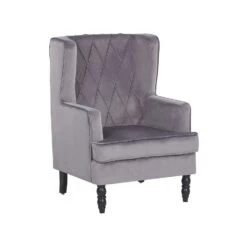 Beliani Fauteuil SANDSET - Grijs Fluweel -Woonmeubelwinkel 0c00a4f6a04048f5a318a061ba4921fa
