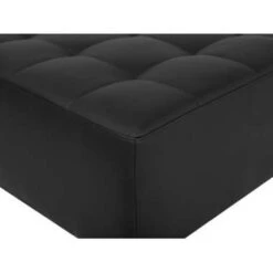 Beliani Ottomaan ABERDEEN - Zwart Kunstleer -Woonmeubelwinkel 0c02b65056574f9d80dc8fd73ba1cf22