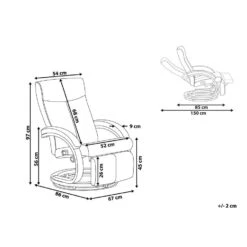 Beliani TV-fauteuil MIGHT - Zwart Kunstleer 8 Beliani TV-fauteuil MIGHT - Zwart Kunstleer -Woonmeubelwinkel 0d1e5ae9ae6b4dd1a07a5e4ae4ec20ac