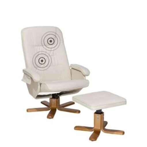 Beliani Massagestoel RELAXPRO - Beige Kunstleer