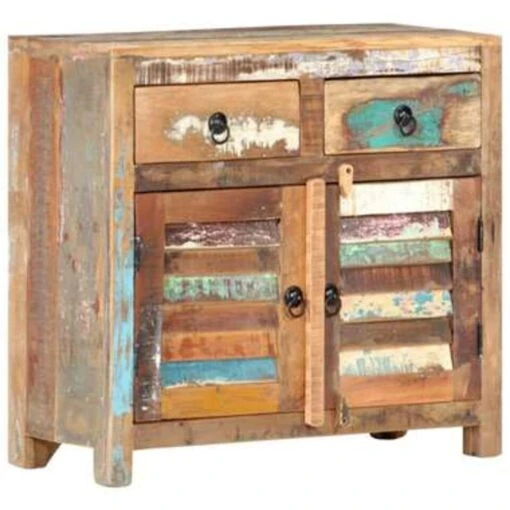 VidaXL Dressoir 70x30x68 Cm Massief Gerecycled Hout