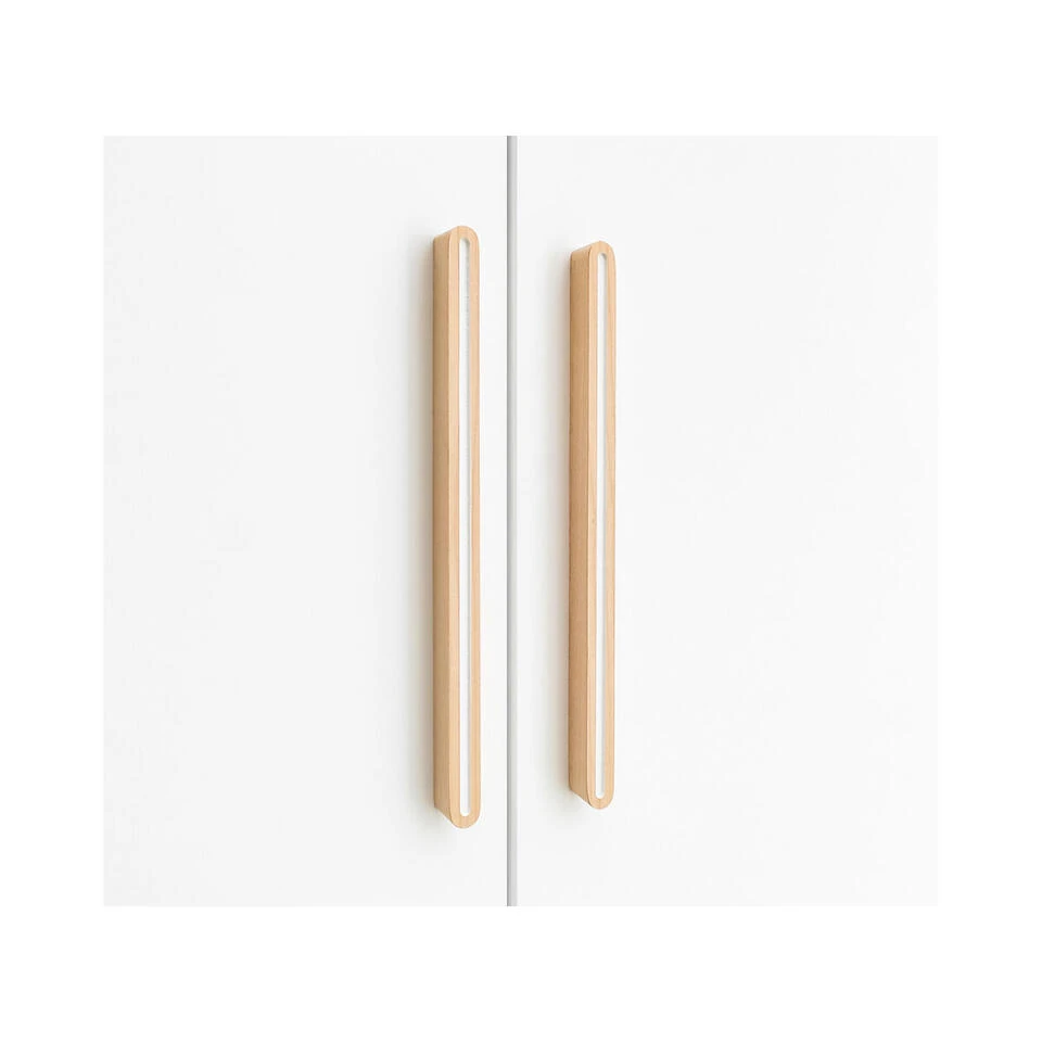 Bopita Lisa 2-deurskast - Wit/Naturel 6 Bopita Lisa 2-deurskast - Wit/Naturel - Afbeelding 4