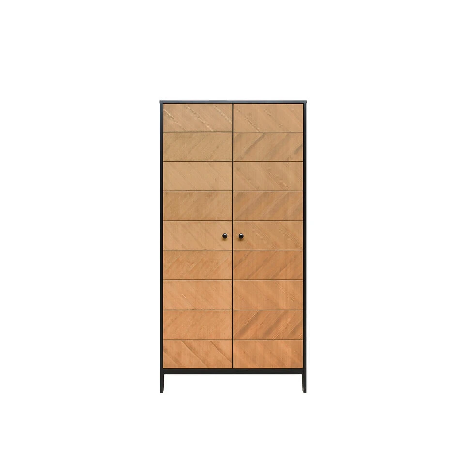 Bopita Job 2-deurskast - Vintage Honey 3 Bopita Job 2-deurskast - Vintage Honey