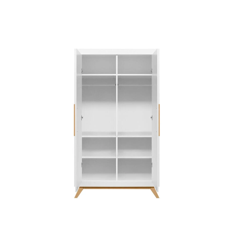 Bopita Fenna 2-deurskast - Wit/Naturel 4 Bopita Fenna 2-deurskast - Wit/Naturel - Afbeelding 2