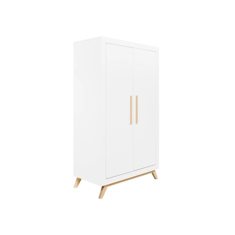 Bopita Fenna 2-deurskast - Wit/Naturel 5 Bopita Fenna 2-deurskast - Wit/Naturel - Afbeelding 3