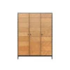 Bopita Job 3-deurskast - Vintage Honey -Woonmeubelwinkel 1000006467