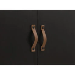 Bopita Floris 2-deurskast - Mat Zwart/Naturel -Woonmeubelwinkel 1000006480 0103