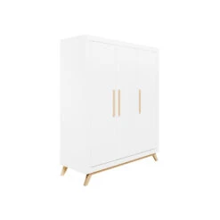 Bopita Fenna 3-deurskast - Wit/Naturel -Woonmeubelwinkel 1000006484 0102