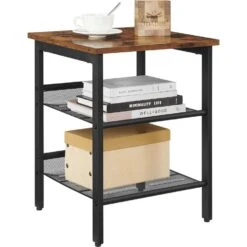 O'DADDY® Nachtkastjes Set 2st - Nachtkastje Industrieel 40x40x50 - BR