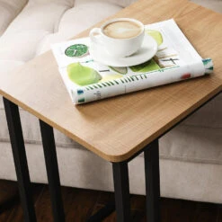 O'DADDY® Bijzettafels – Met Wielen En Pootjes - 50x35x55 - Mangohout -Woonmeubelwinkel 1000012532 0111