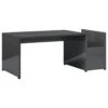 VidaXL Salontafel 90x45x35 Cm Spaanplaat Hoogglans Grijs -Woonmeubelwinkel 1000014287