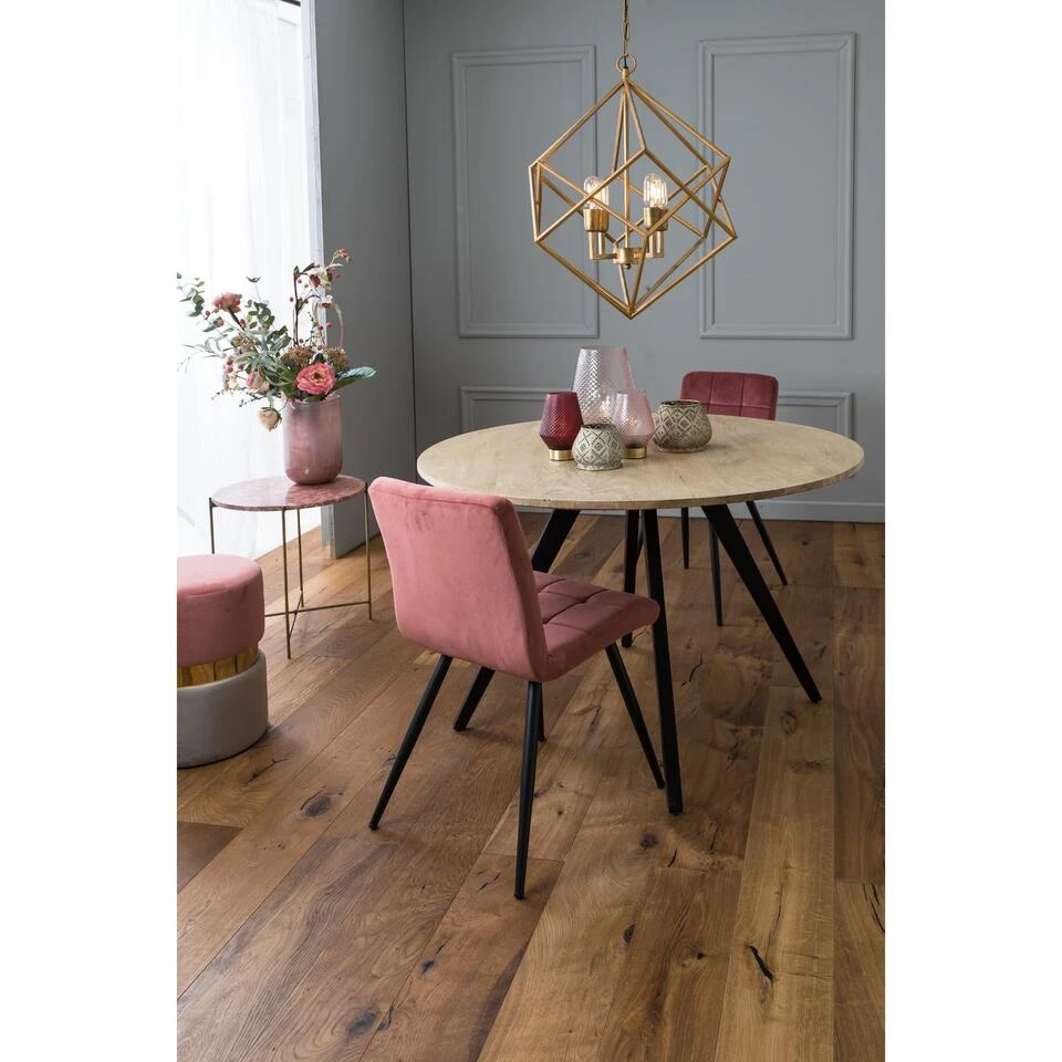 Eetkamerstoel OLIVE Velvet Oud Roze 4 Eetkamerstoel OLIVE Velvet Oud Roze - Afbeelding 2