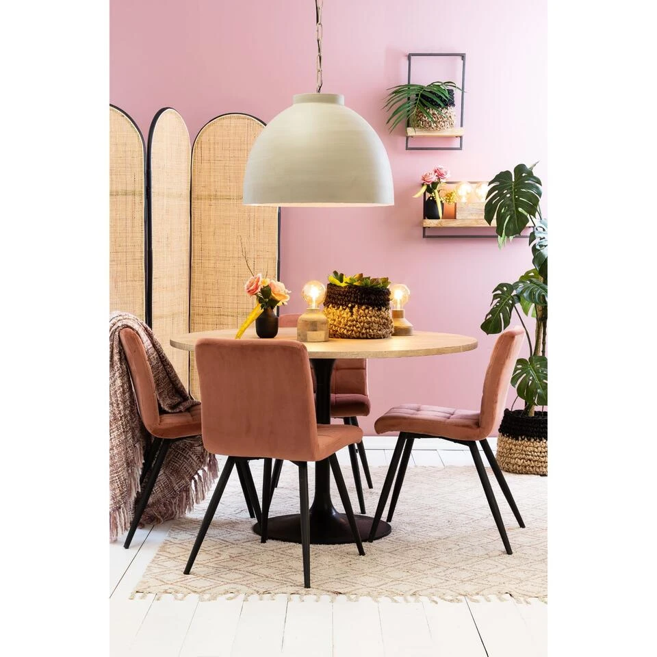 Eetkamerstoel OLIVE Velvet Oud Roze 5 Eetkamerstoel OLIVE Velvet Oud Roze - Afbeelding 3