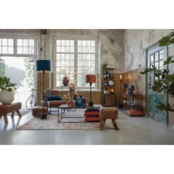 Kruk Ramy - Bruin - Leer -Woonmeubelwinkel 1000022112 0111