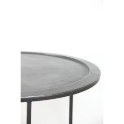 Salontafel Talca - Antiek Lood - Ø60+Ø78cm -Woonmeubelwinkel 1000022811 0102