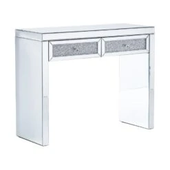 Beliani Consoletafel TILLY - Zilver Glas