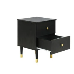 Bopita Cloë Nachtkastje - Mat Zwart -Woonmeubelwinkel 1000024439 0103