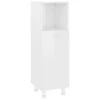 VidaXL Badkamerkastje 30x30x95 Cm Spaanplaat Hoogglans Wit -Woonmeubelwinkel 1000026509