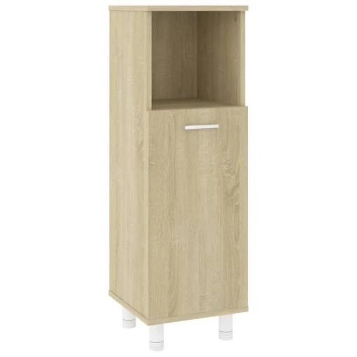 VidaXL Badkamerkast 30x30x95 Cm Spaanplaat Sonoma Eikenkleurig