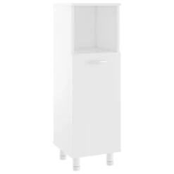 VidaXL Badkamerkast 30x30x95 Cm Bewerkt Hout Wit
