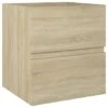 VidaXL Wastafelkast 41x38,5x45 Cm Spaanplaat Sonoma Eikenkleurig -Woonmeubelwinkel 1000026743