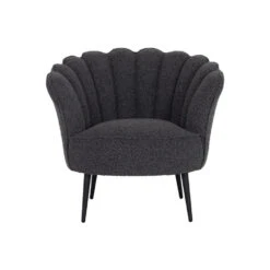 Giga Meubel Fauteuil Bouclé Stone - 57x85x80cm - Jada
