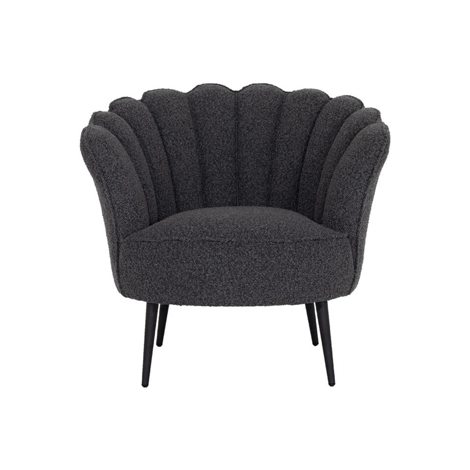 Giga Meubel Fauteuil Bouclé Stone - 57x85x80cm - Jada 3 Giga Meubel Fauteuil Bouclé Stone - 57x85x80cm - Jada