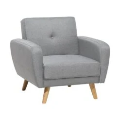Beliani Cocktailstoel FLORLI - Grijs Polyester