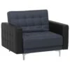 Beliani Fauteuil ABERDEEN - Grijs Polyester -Woonmeubelwinkel 1000027738