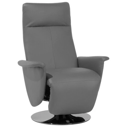 Beliani TV-fauteuil PRIME - Grijs Kunstleer