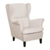 Beliani Oorfauteuil ABSON - Beige Polyester -Woonmeubelwinkel 1000027803