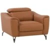 Beliani Fauteuil NARWIK - Bruin Kunstleer, Leer -Woonmeubelwinkel 1000027816