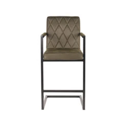 LABEL51 Barkruk Denmark - Army Green - Microfiber 7 LABEL51 Barkruk Denmark - Army Green - Microfiber -Woonmeubelwinkel 1000028240 0101