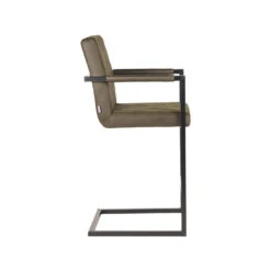 LABEL51 Barkruk Denmark - Army Green - Microfiber 8 LABEL51 Barkruk Denmark - Army Green - Microfiber -Woonmeubelwinkel 1000028240 0102