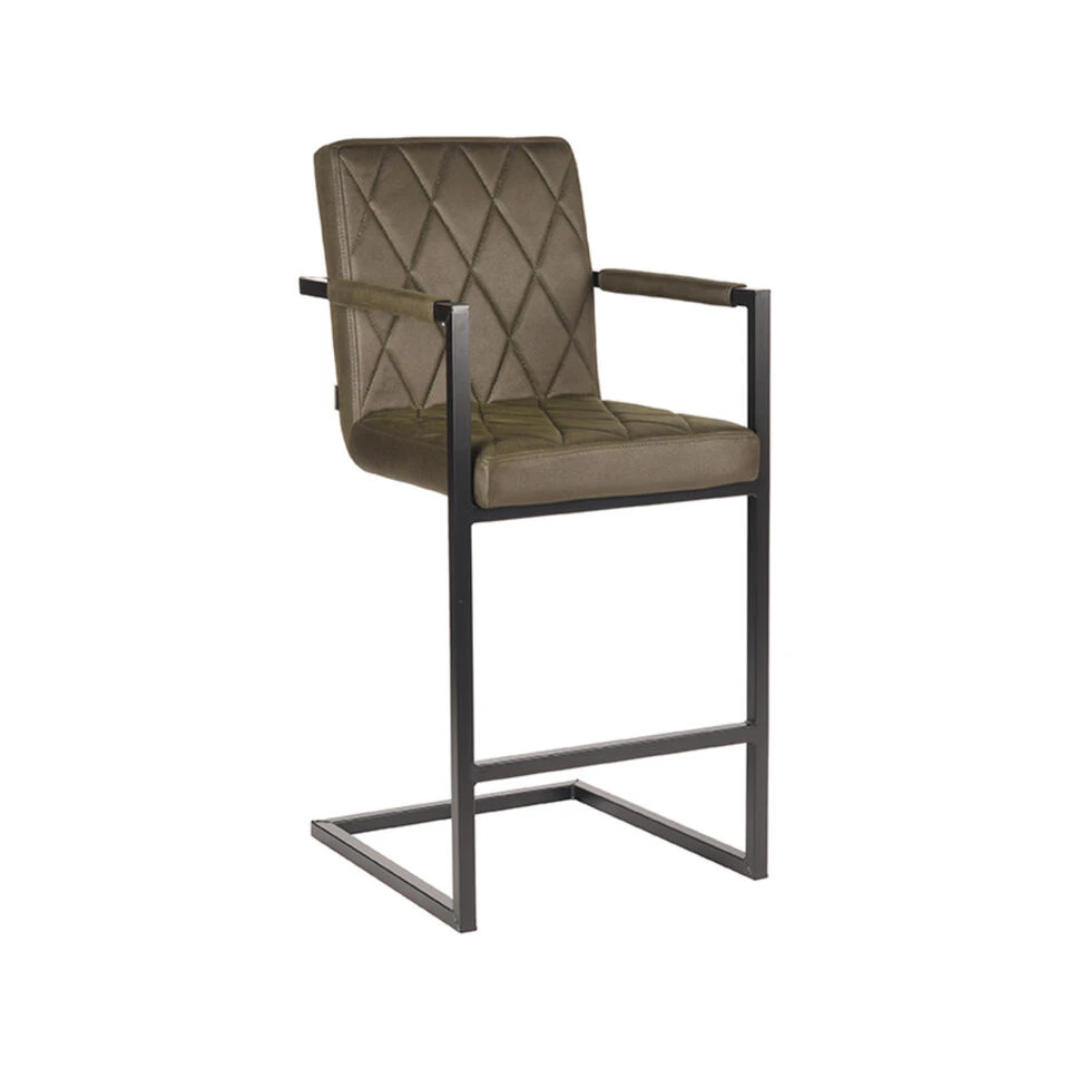 LABEL51 Barkruk Denmark - Army Green - Microfiber 3 LABEL51 Barkruk Denmark - Army Green - Microfiber