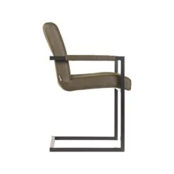 LABEL51 Eetkamerstoel Milo - Army Green - Microfiber -Woonmeubelwinkel 1000028384 0103