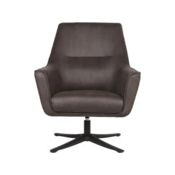 LABEL51 Fauteuil Tod - Antraciet - Microfiber -Woonmeubelwinkel 1000028430 0101