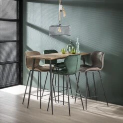 Hoyz - Barstoel Velvet - Roze - 4 Stuks 7 Hoyz - Barstoel Velvet - Roze - 4 Stuks -Woonmeubelwinkel 1000028502 0102