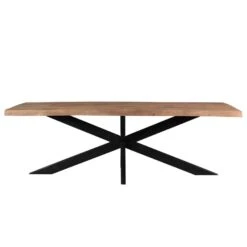 Brix - Bruine Eetkamertafel - 160 Cm - Mangohout 5 Brix - Bruine Eetkamertafel - 160 Cm - Mangohout -Woonmeubelwinkel 1000028809 0101