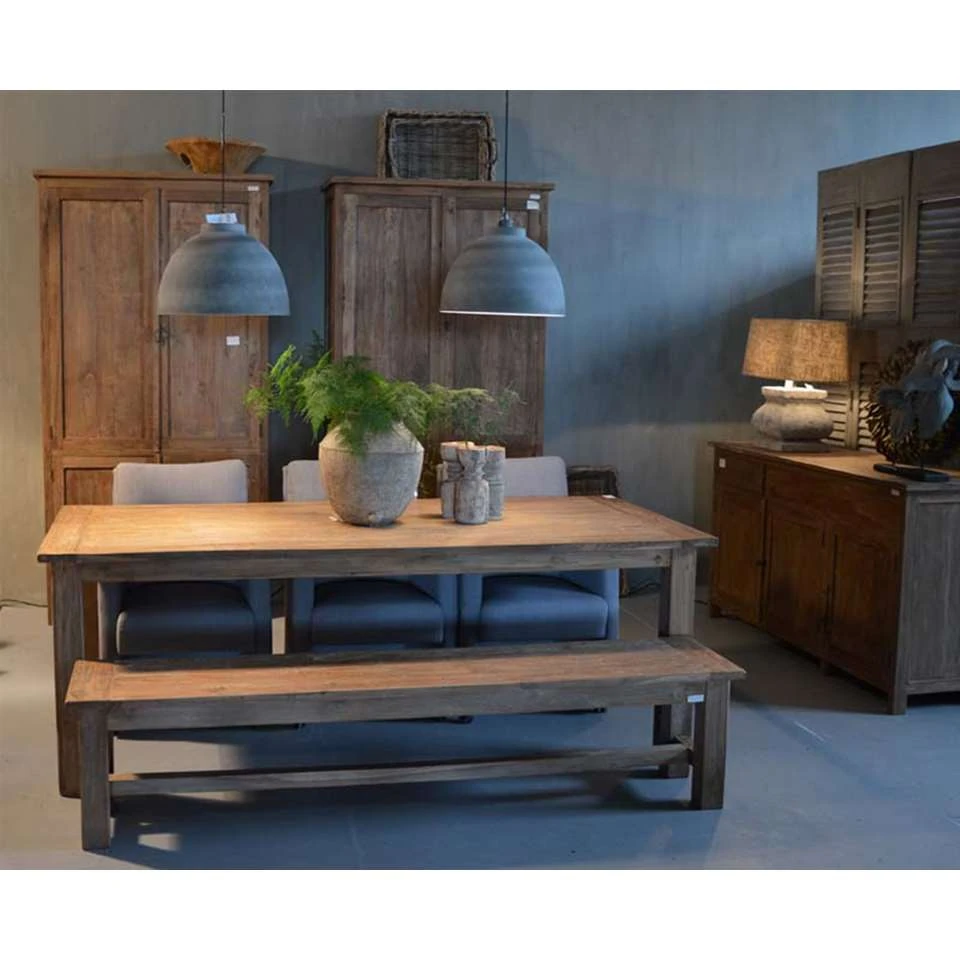 Livingfurn - Kabinetkast DK Cipo - 40x110x210 - Teakhout - Bruin 4 Livingfurn - Kabinetkast DK Cipo - 40x110x210 - Teakhout - Bruin - Afbeelding 2