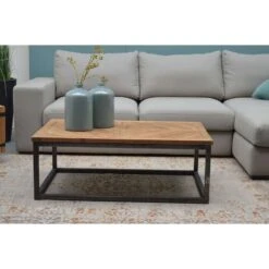 Livingfurn - Salontafel Lou - 70x110x40cm - Teakhout -Woonmeubelwinkel 1000030795 0101