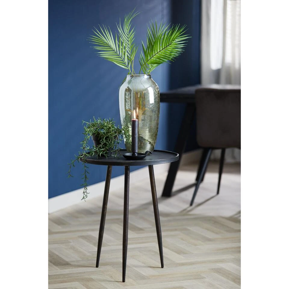 Bijzettafel Envira - Zink - Ø51cm 4 Bijzettafel Envira - Zink - Ø51cm - Afbeelding 2