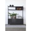Giga Meubel Tv-kast Zwart Metaal - 4-Lades - 160x42x200cm - Fik