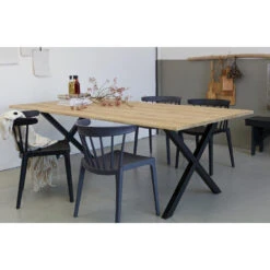 WOOOD Tablo X-Poot 1 Stuks - Metaal - Zwart - 72x79x10 -Woonmeubelwinkel 1000039073 0102